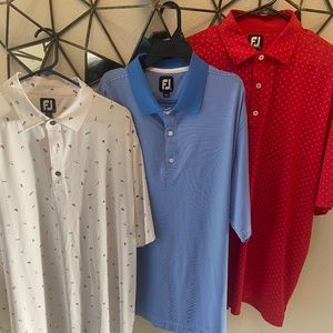 Foot Joy Golf Polos XL (lot of 3!)